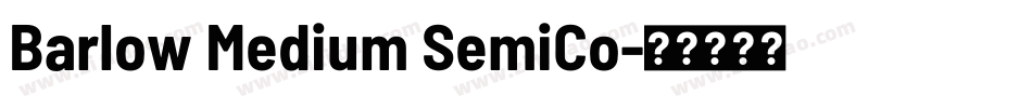 Barlow Medium SemiCo字体转换